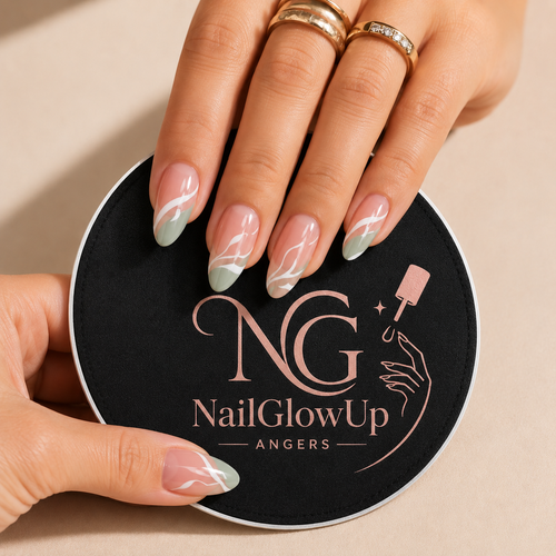 Faux Ongles Press-On Dégradé French – Réutilisables, Pose en 5 Min