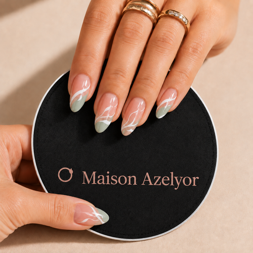 Faux Ongles Press-On Dégradé French – Réutilisables, Pose en 5 Min